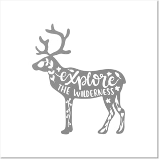 Explore The Wilderness Outdoors Shirt, Hiking Shirt, Adventure Shirt Posters and Art